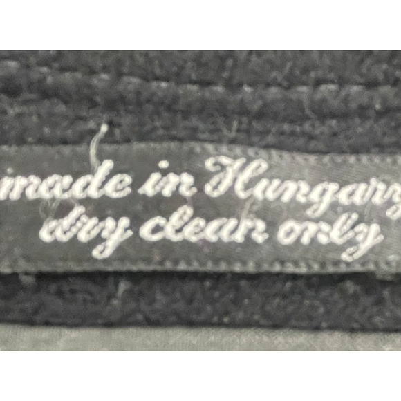 VTG Guy Laroche Womens Wool & Cashmere Trench Size L Black - Picture 11 of 11